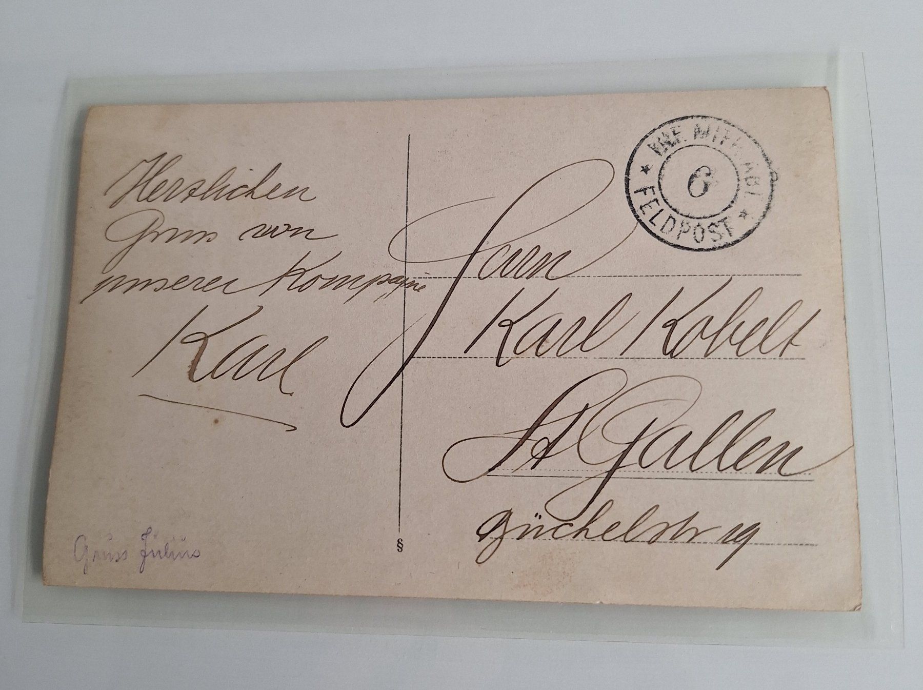 Ansichtskarten: Alte Ansichtskarte  Feldpost gestempelt – Gebraucht aus Sissach von luvama 1