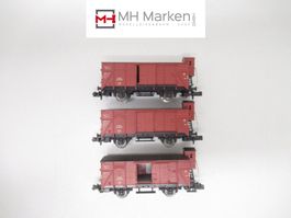 Fleischmann 3er Set gedeckte Güterwagen DR ohne OVP Spur N
