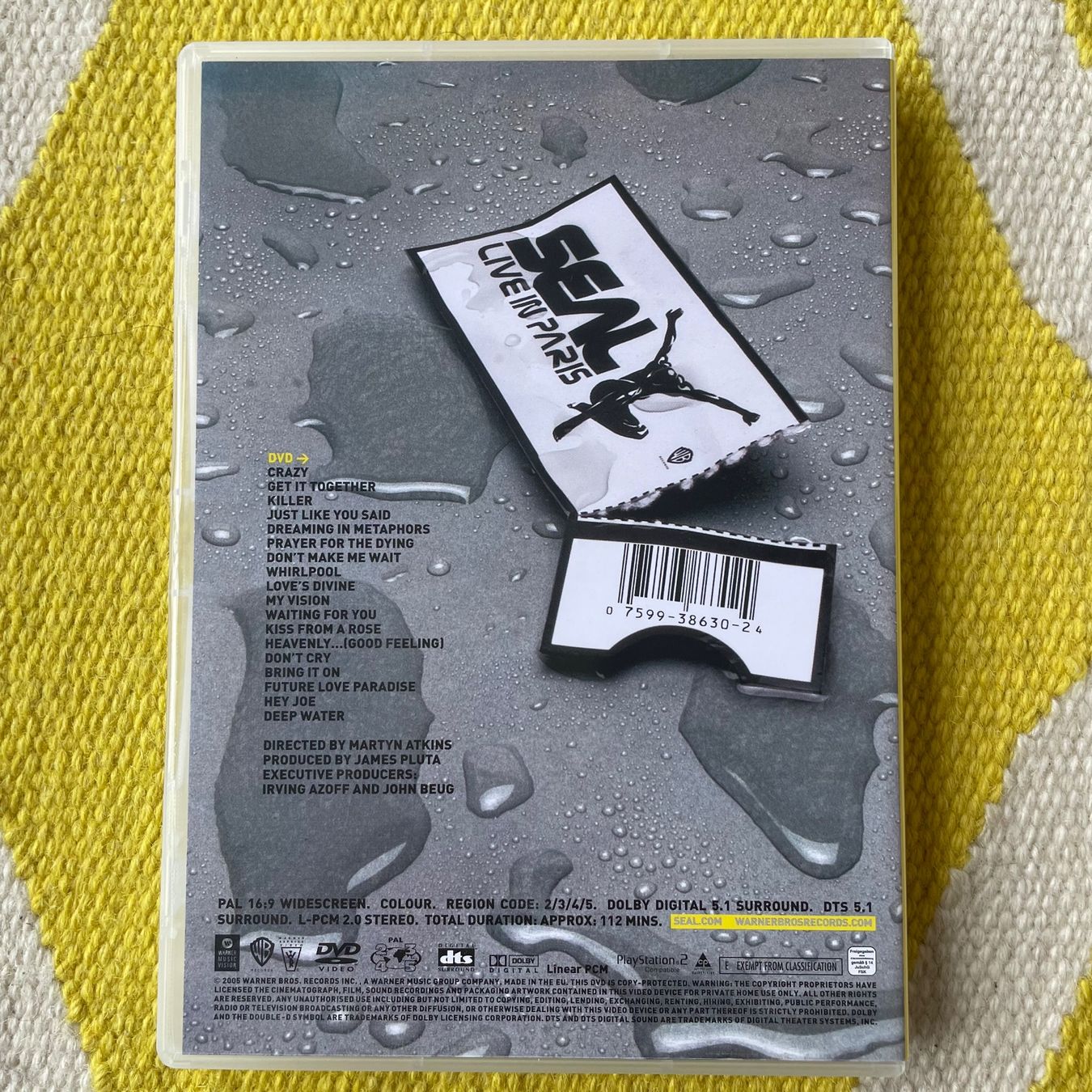 Tutti i DVDs: SEAL-DVD LIVE IN PARIS – Usato da Rorschacherberg venduto da CD-Roli 1