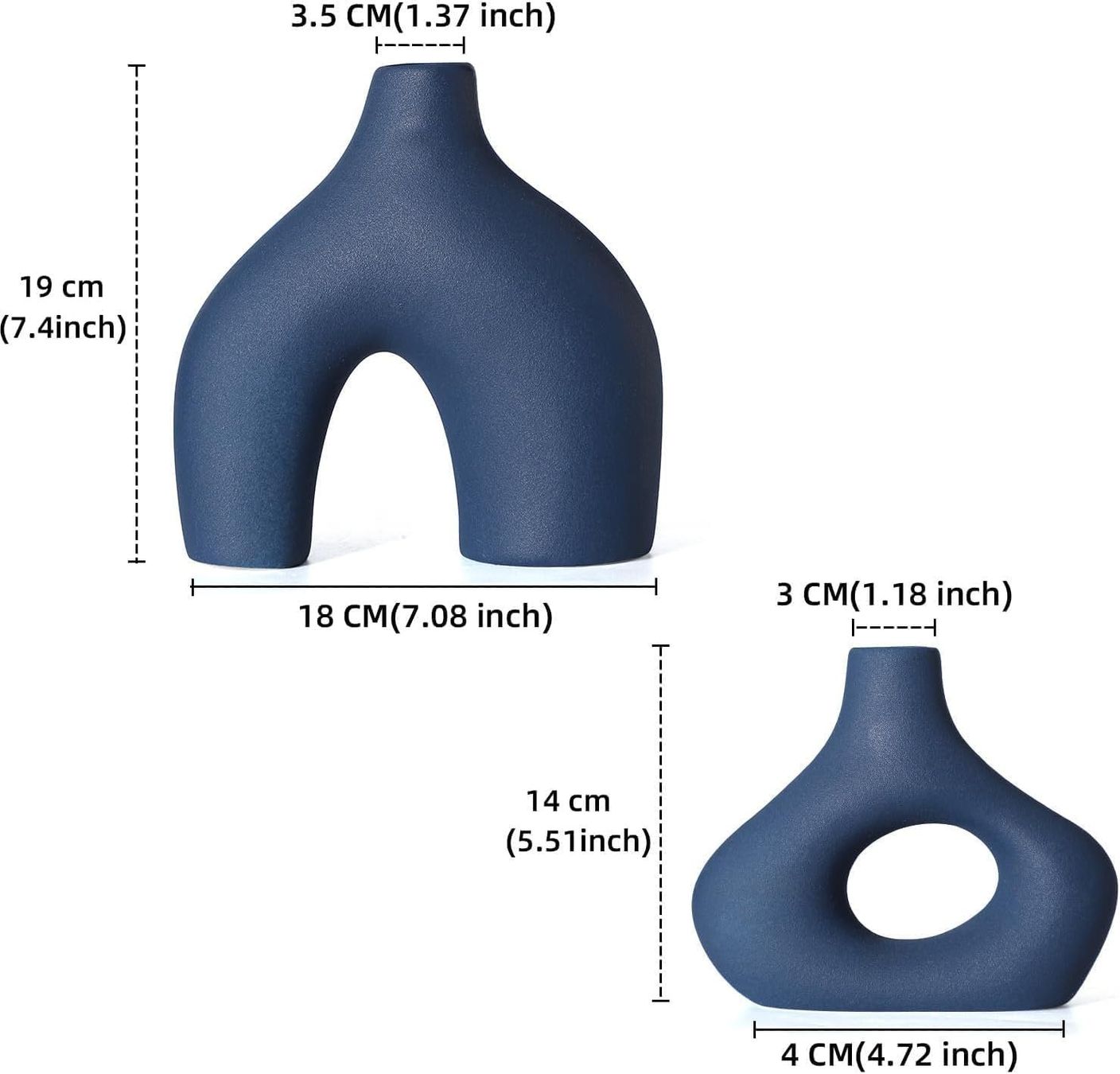 Vase & Récipients: Blau Keramikvase 2er Set – Neuf avec emballage d'origine à Nuglar par SaleRitter 1