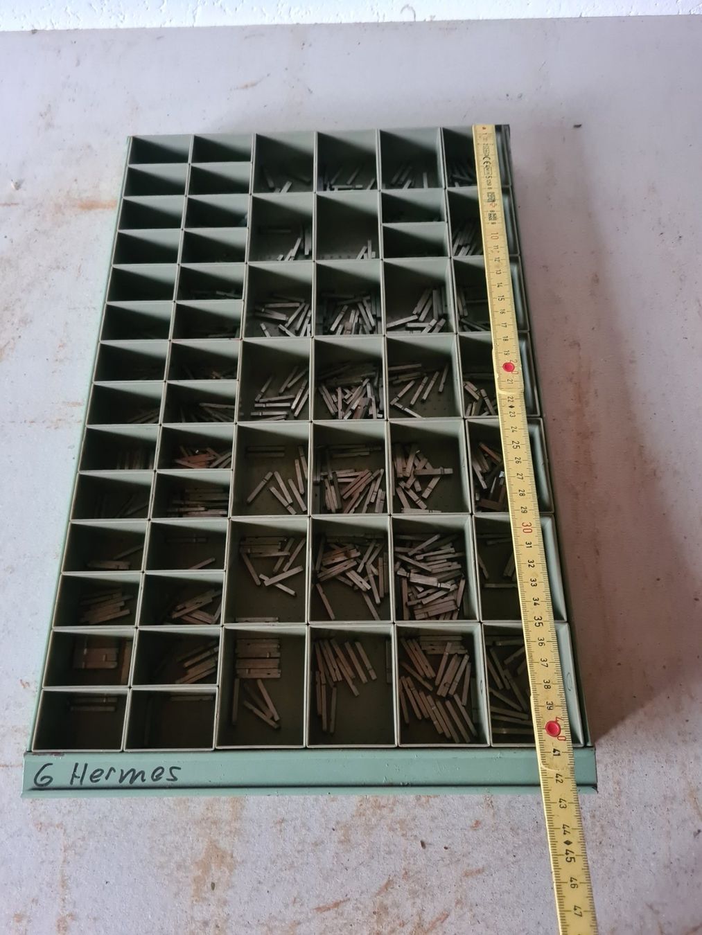 Alle Werkzeuge: Bleisatz Buchstaben Letterpress Hermes 6 – Gebraucht aus Escholzmatt von FuyuIgloo