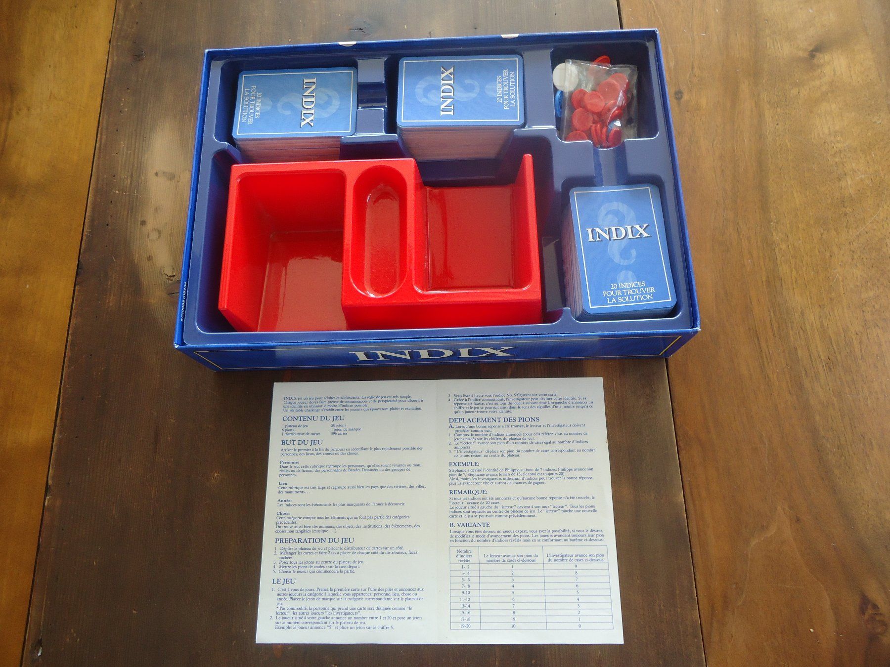 Giochi: Jeu de société - INDIX - MB – Usato da Vessy venduto da mafabe 3