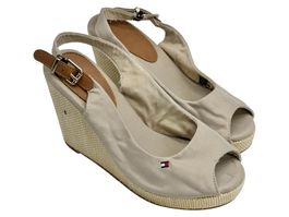Sandales compensées Tommy Hilfiger beige. Pointure 39