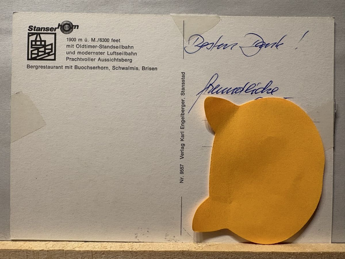 Cartoline postali: AK von Stanser Horn – Usato da Rümlang venduto da Brieftaube1 1