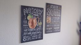 2 Cocktail-Dibondbilder