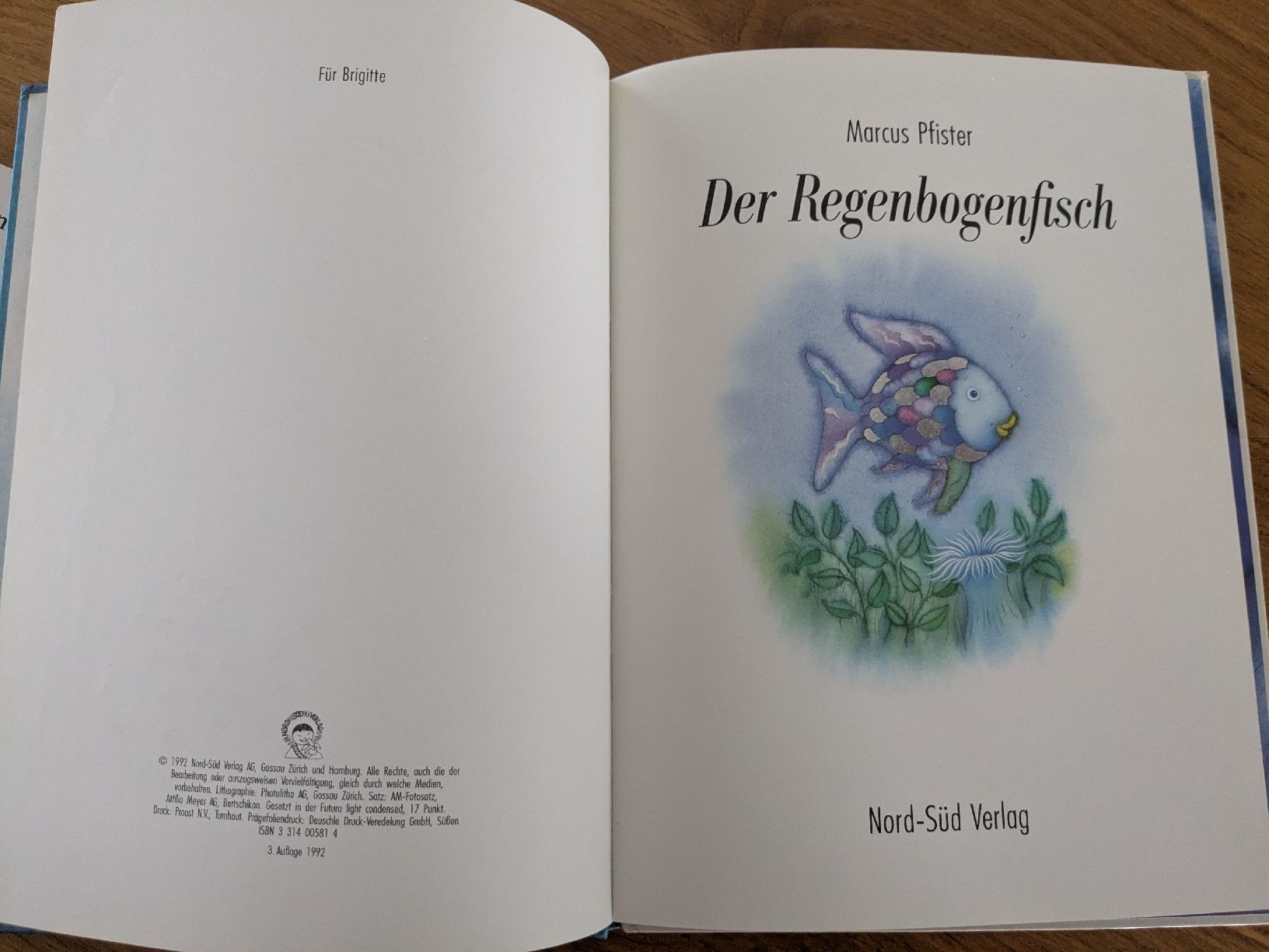 Libri: Marcus Pfister: Der Regenbogenfisch  – Usato da Wohlen AG venduto da merkur0300 1