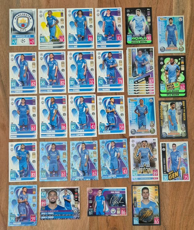 288 Karten von Englische Vereine - Topps Match Attax 2