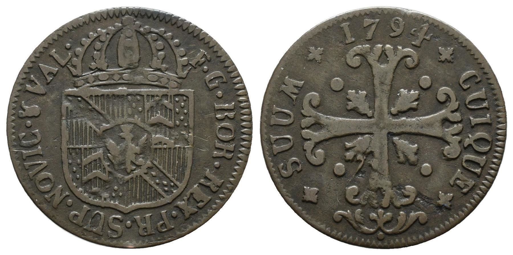 Tutti le monete: Neuenburg Halbbatzen 1794  /2256 – Usato da Trimbach venduto da Solothurn1