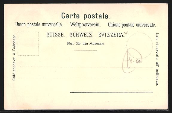 Cartes postales: Litho Basel, Wettsteinbrücke, Postgeb – D'occasion à Berlin par bartko-reher 1