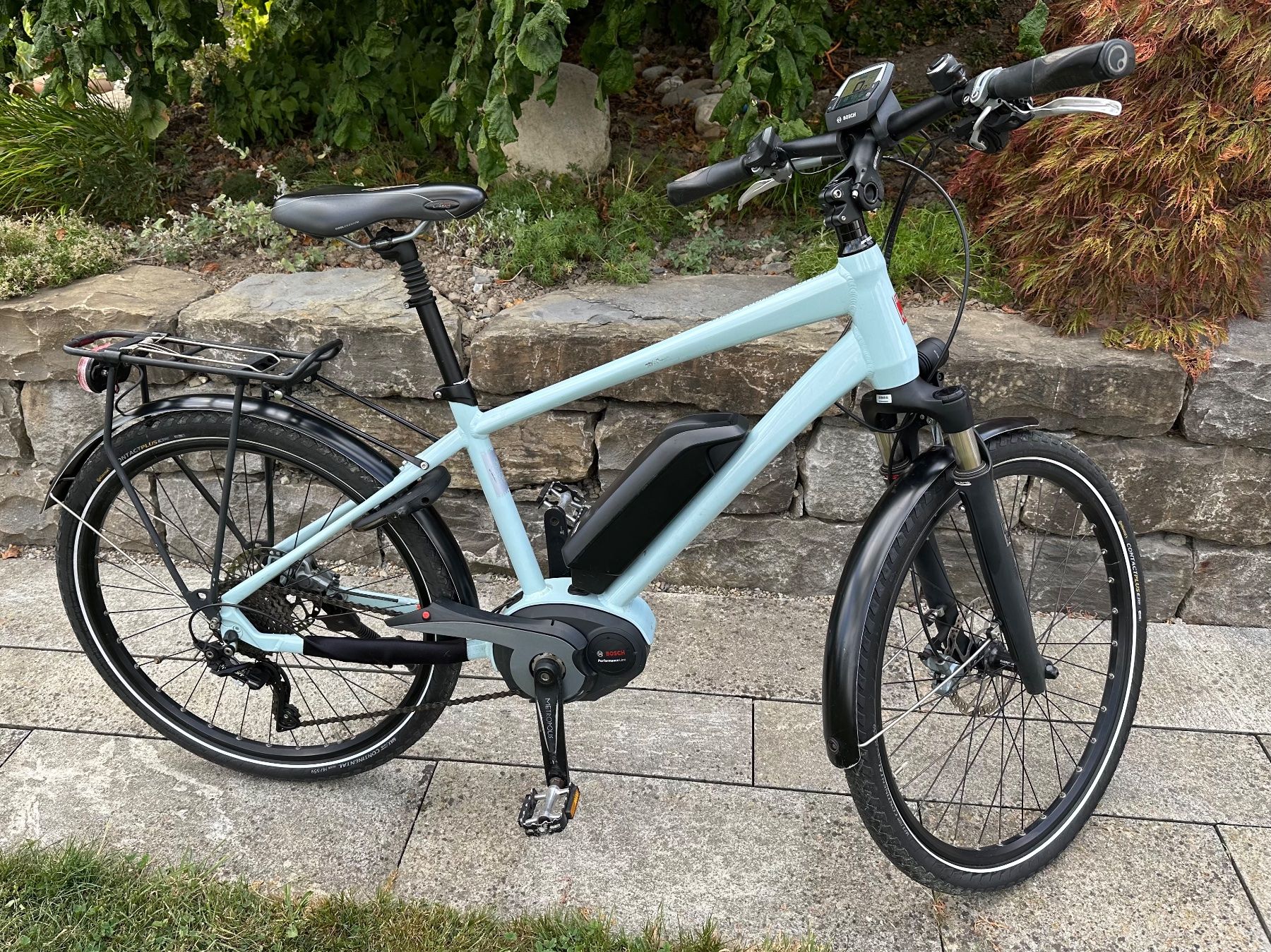 Ibex Biciclette: Damen E-Bike IBEX milch-blau – Usato da Grosshöchstetten venduto da urs_qsb2 8