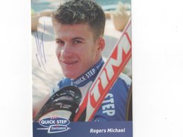 Autogrammkarte von Ex-Radrennfahrer Michael Rogers Australie