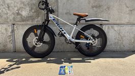 22 Zoll Shimano Parts Kinderfahrrad Velöli SILBRIG NEU