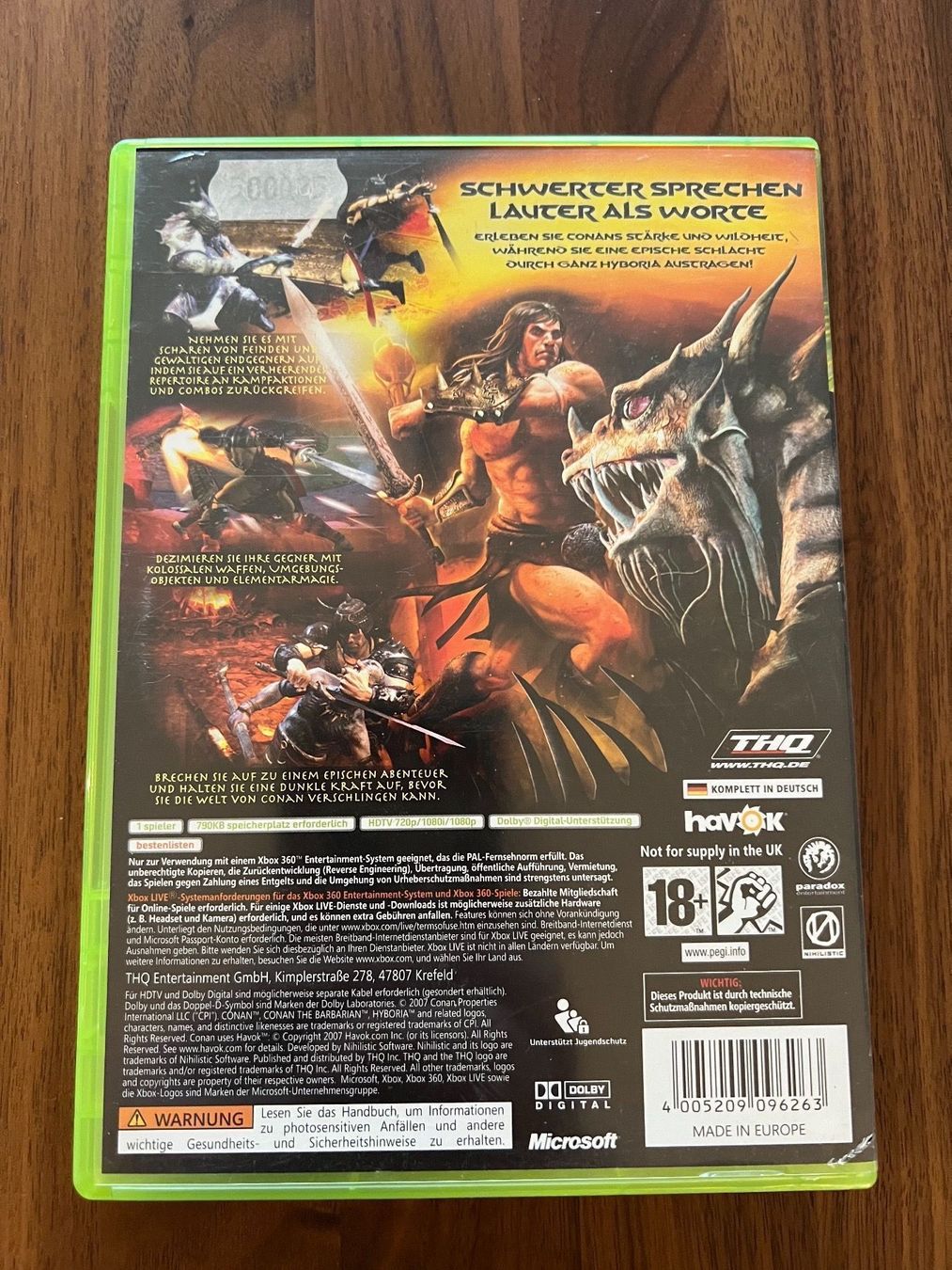 Microsoft Giochi: Conan Xbox 360 – Usato da Dübendorf venduto da CellarSeller 1