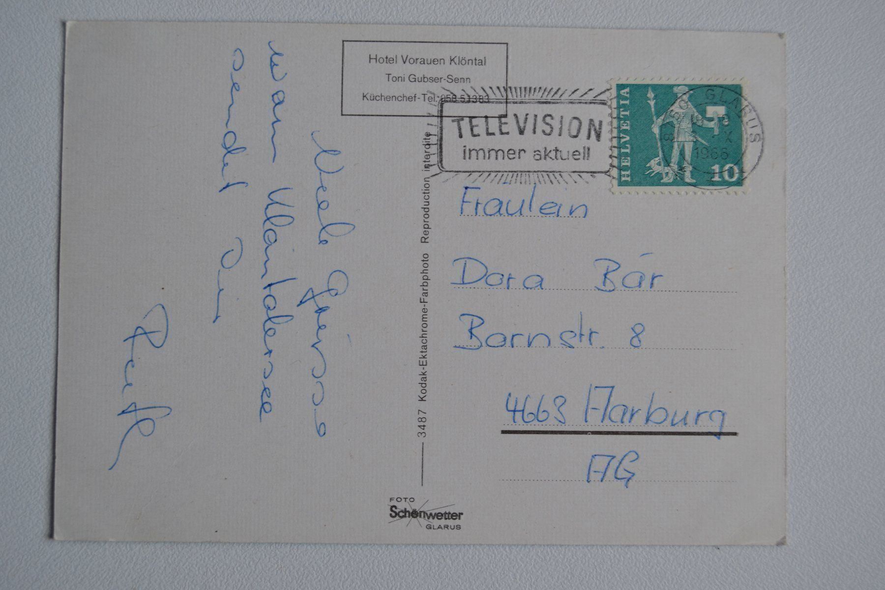 Cartoline postali: Klöntalersee – Usato da Beinwil am See venduto da kajak55 1