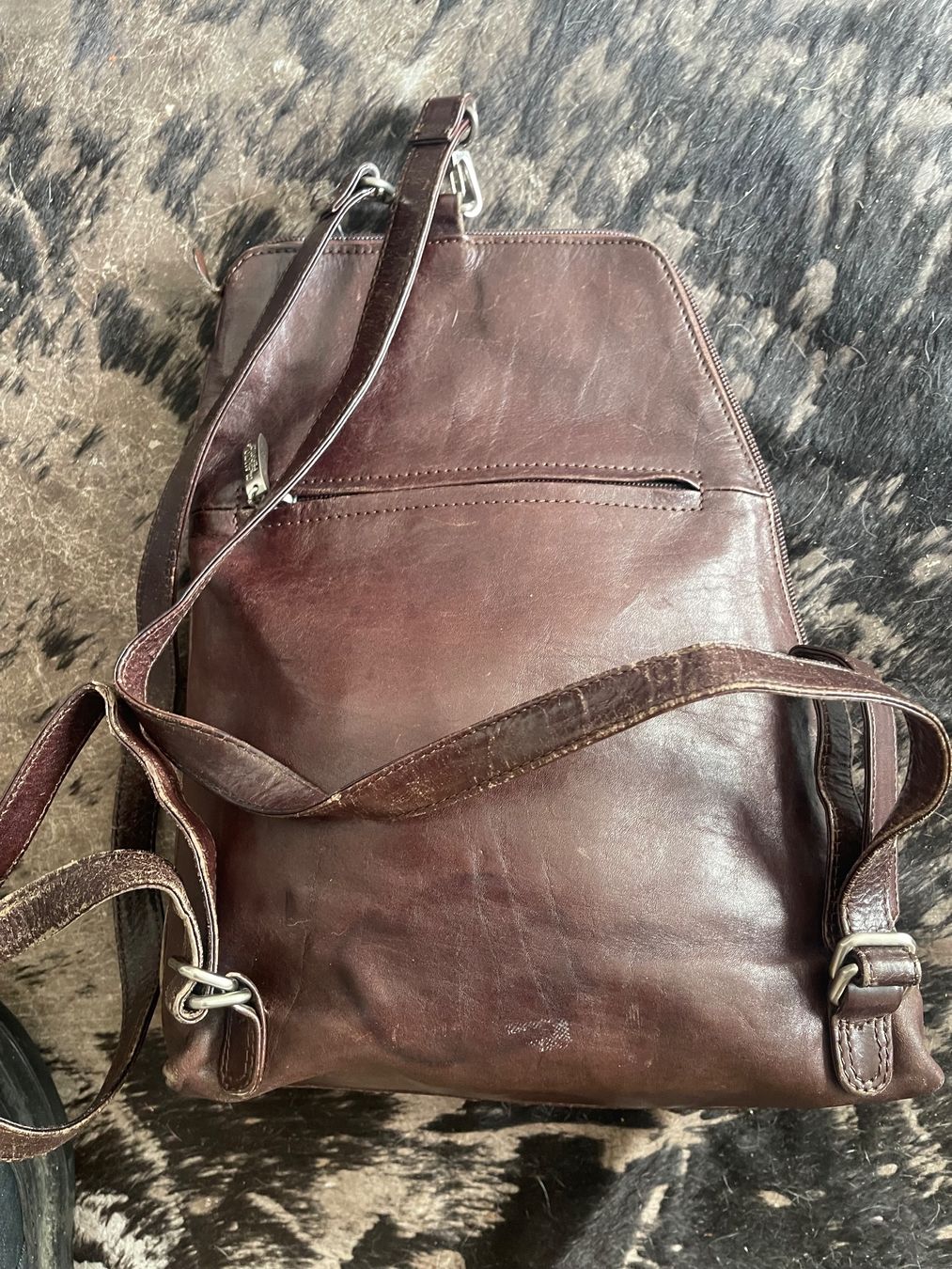 Zaini: Claudio Ferrici Leder Rucksack – Usato da Hinterkappelen venduto da simona67 2