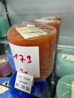 173 Posten Raureif Stumpen Kerze/n 120 x 120 aus Liquidation
