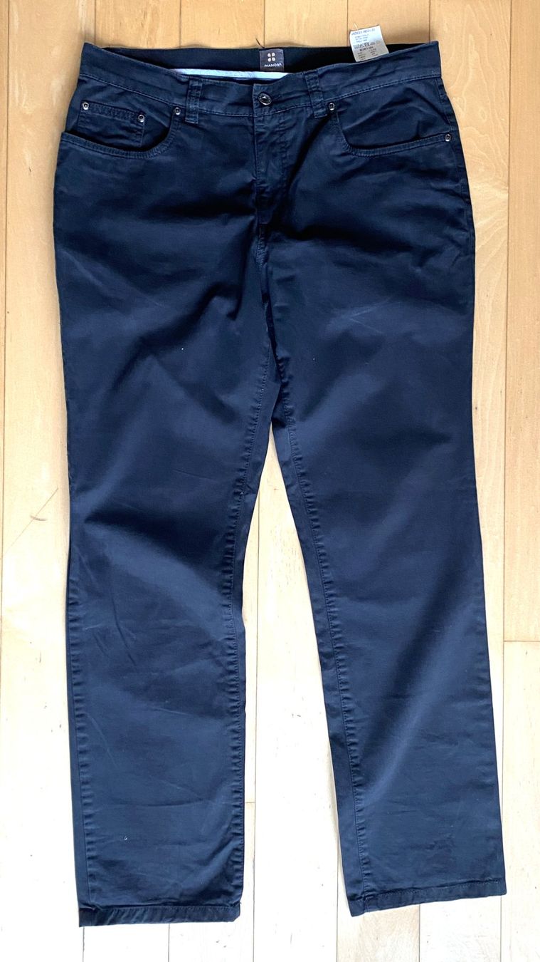 Manor Hosen: Herren Hose CHINO 33/32 schwarz – Gebraucht aus Hünenberg von Ecila