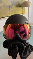 Uvex Skihelm mit Visier schwarz Grösse M bis L 58-61
