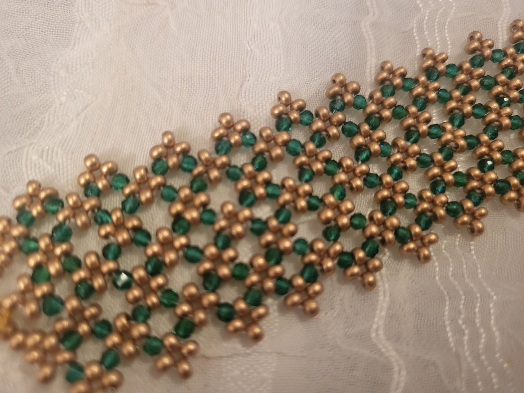 Bracciali & Braccialetti: Handgemachte Armkette aus Glasperlen – Nuovo (secondo la descrizione) da Dietikon venduto da Eleda 1