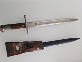 Bajonett Militär Feldflasche und Gamelle CH-Armee 1940