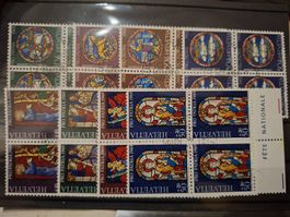 Pro Patria 1968 / 1969 4 er Blocks