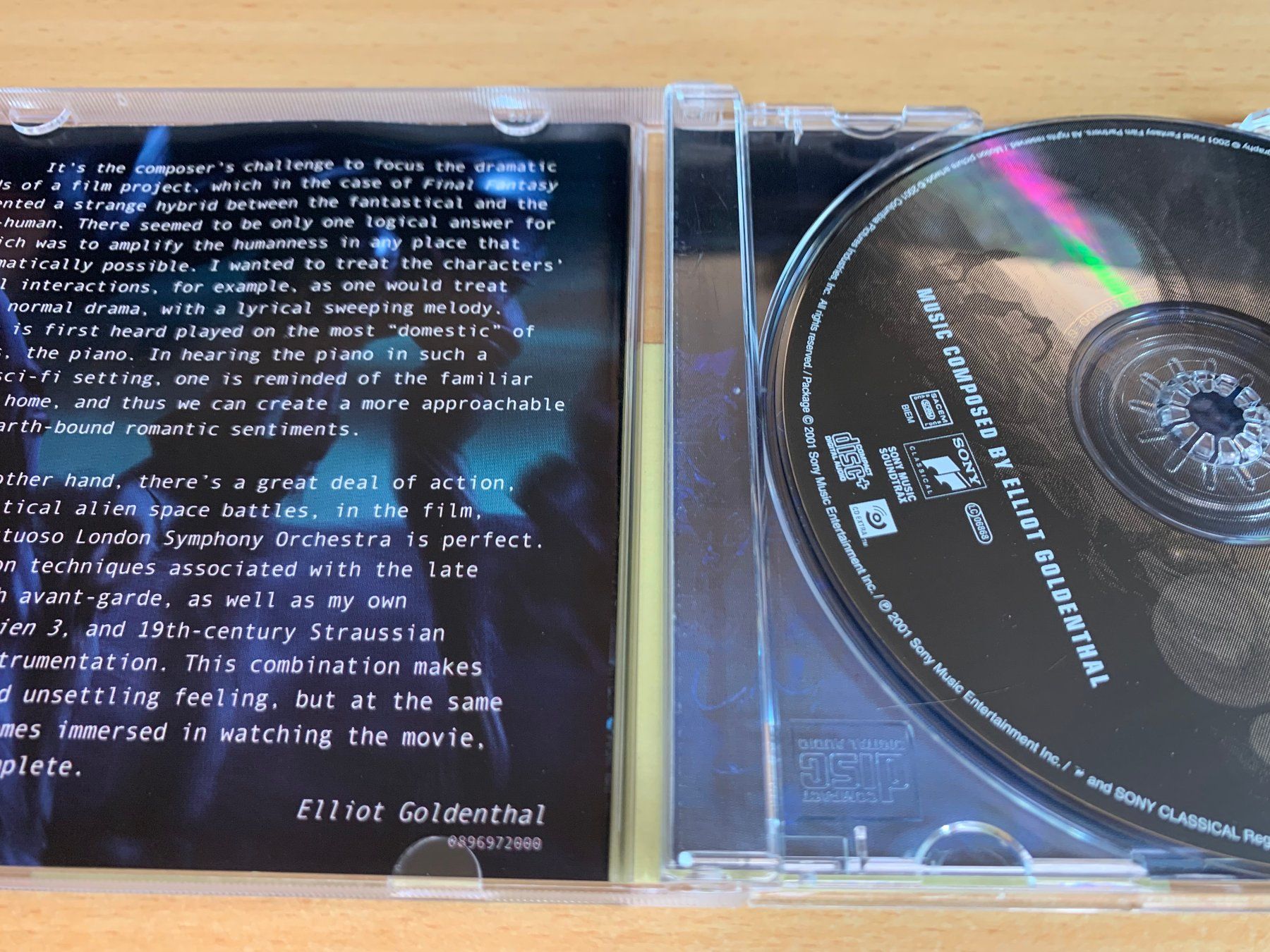 CD: Final Fantasy: The Spirits Within (Original Motion Picture S – Usato da Rikon im Tösstal venduto da Alpenmutz 2