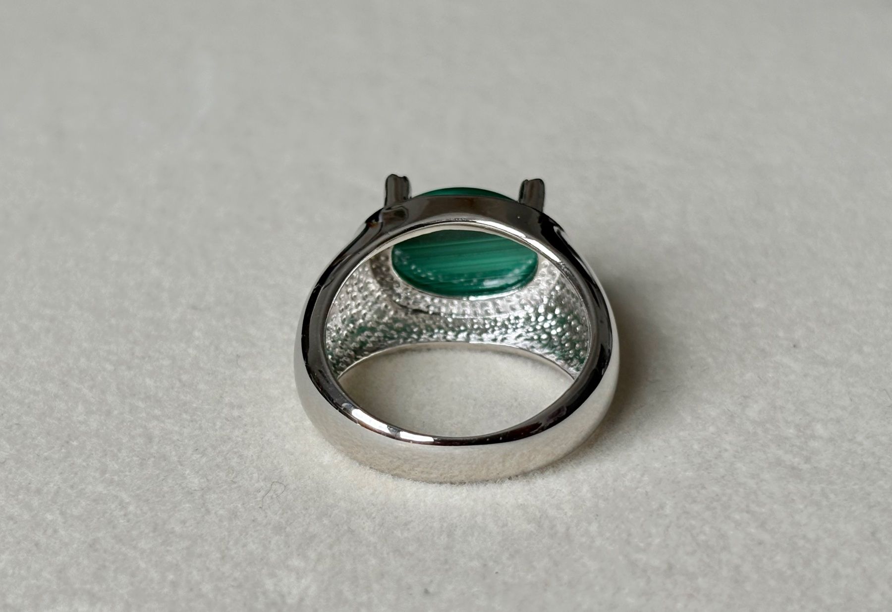 Ringe: Ring Malachit, Brillanten, Silber 925, Gr. 60 – Neu (gemäss Beschreibung) aus Brugg AG von lau_9rvy 4