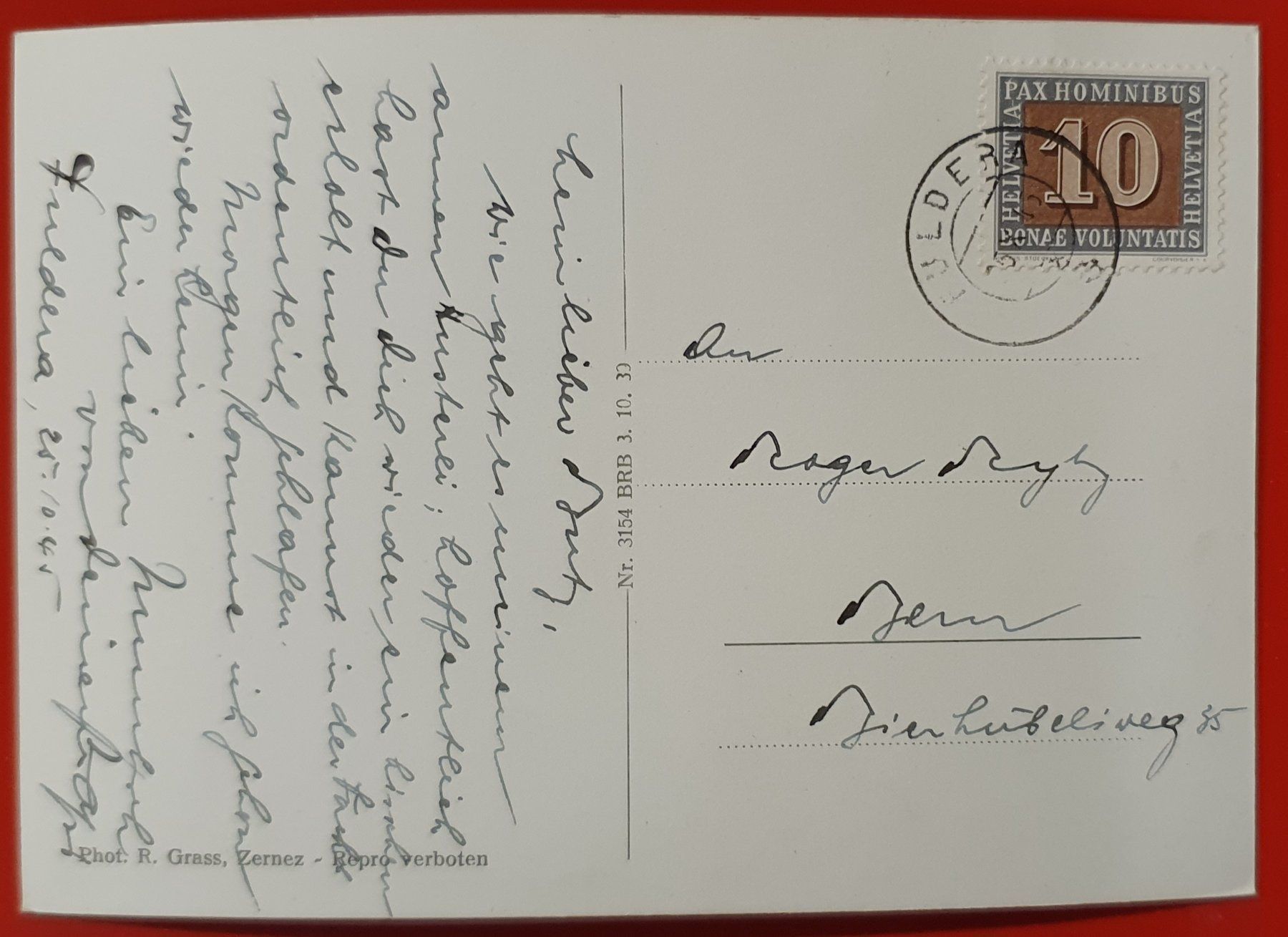 Cartoline postali: Umbrail 1945 - mit Blick Stilfserjoch – Usato da Kreuzlingen venduto da Rschweiz1 1