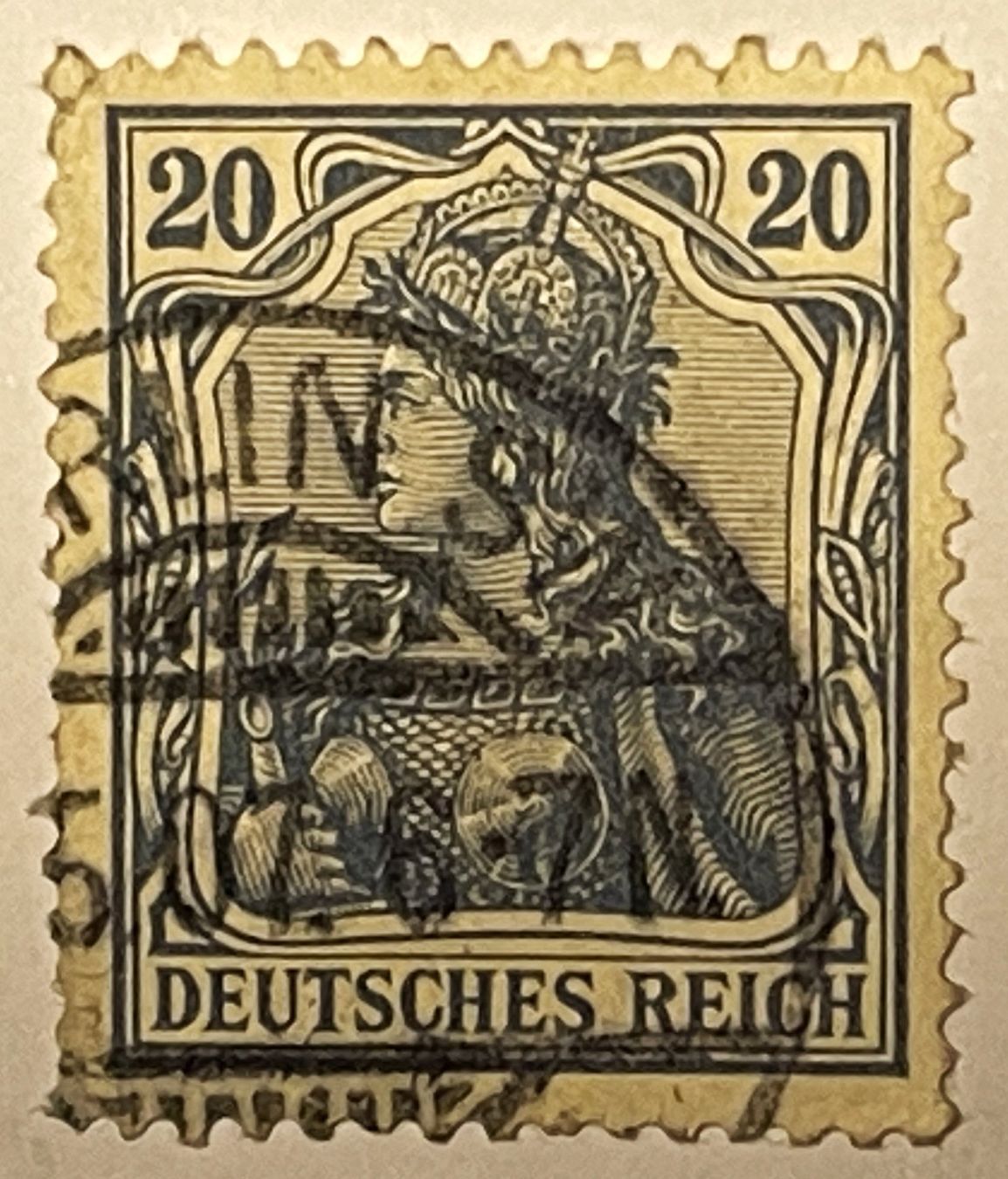 Tutti i francobolli: Deutsches Reich 20 Pfennig – Usato da Oftringen venduto da Vucki 1