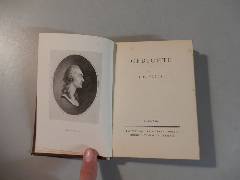 Livres: Gedichte von J. G. Salis - Vintage Buch für Sammler! 1924 – D'occasion à Erstfeld par Mario_boe0 1