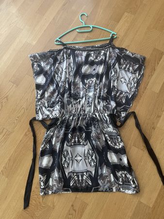 Kleid Elegant / Top Gr. M, schwarz/weiss, Single