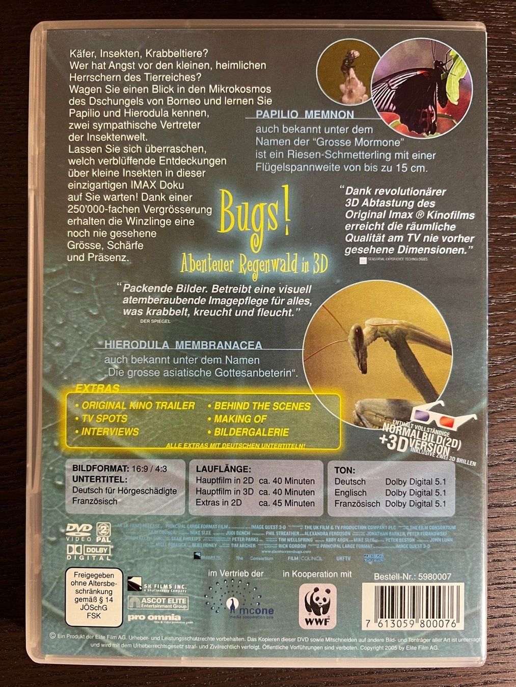 Tutti i DVDs: Bugs Abenteuer Regenwald in 3D – Usato da Zürich venduto da FilmFreunde 1