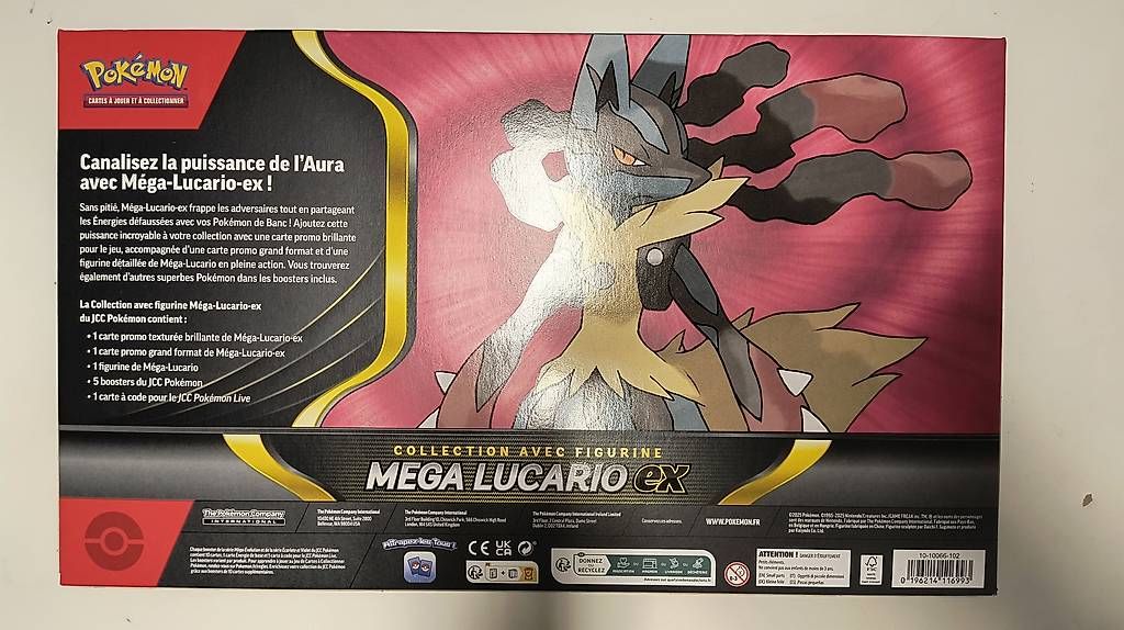 Carte collezionabili: Pokémon Mega Lucario ex Collection avec Figurine – Usato da Corcelles NE venduto da astrodjan 1