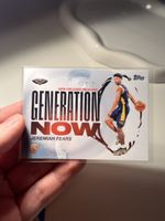 Jeremiah Fears Generation Now Rookie, Topps Flagship 25-26