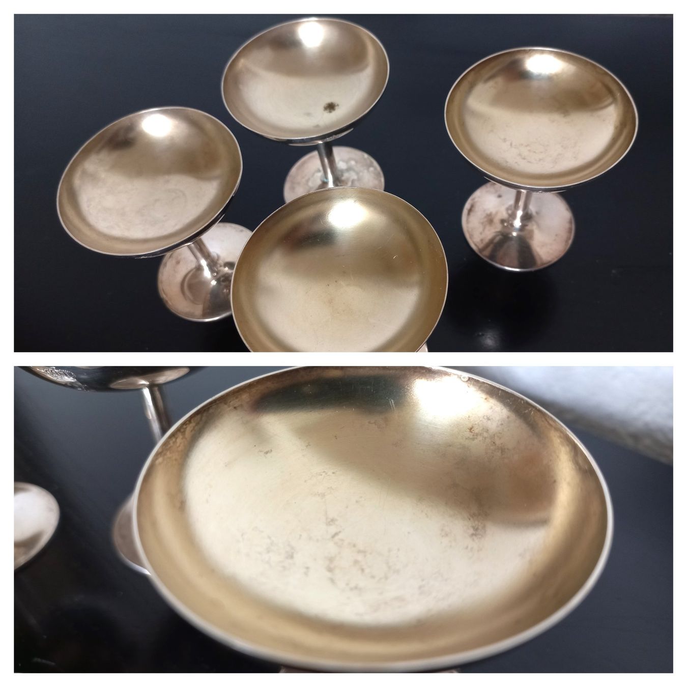 Bicchieri: Antike Goblets 4er Set, punziert Godet Berlin /Kaiserkrone – Usato da Bévilard venduto da Orscha 8