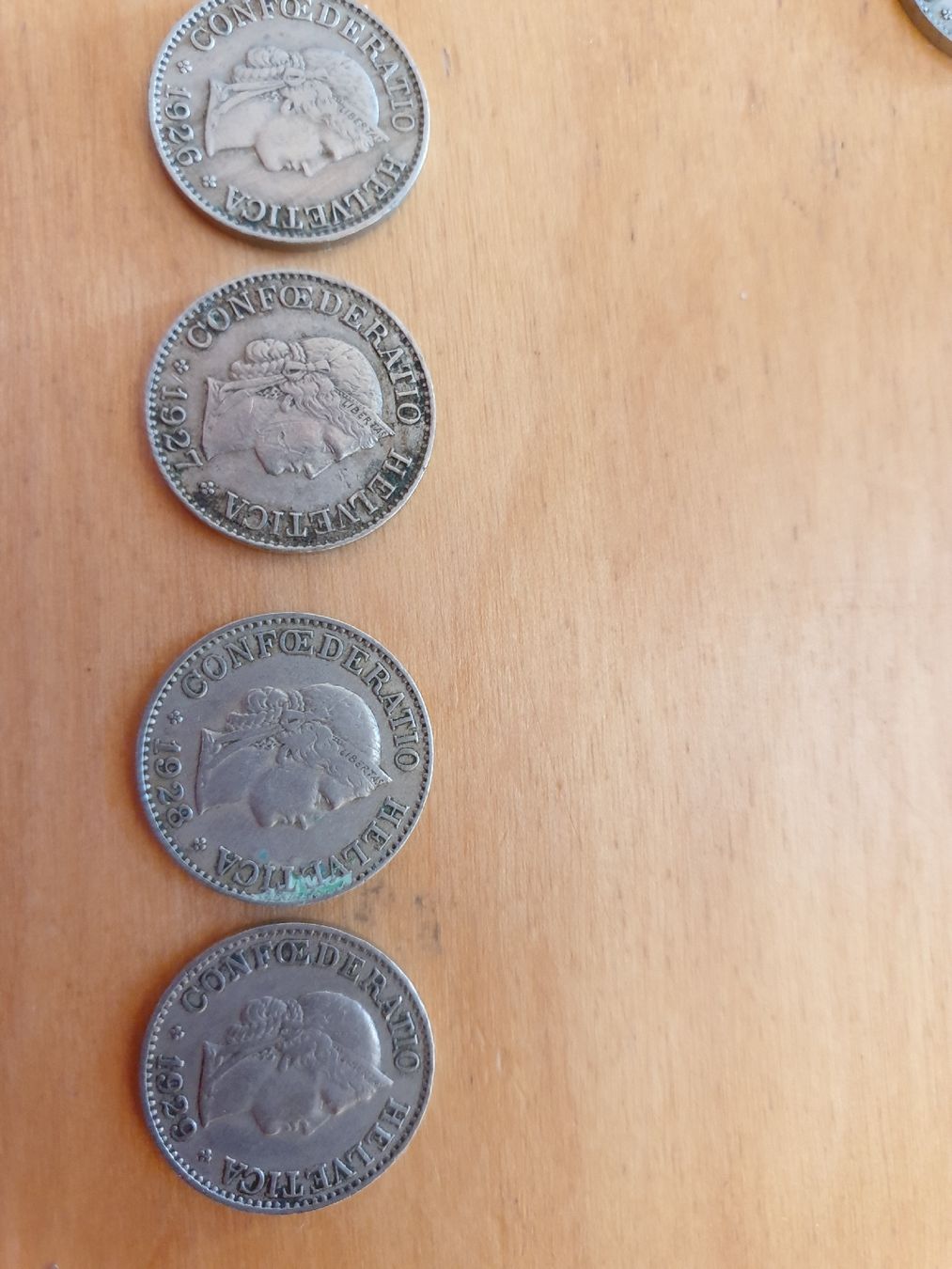 Tutti le monete: 4x 10 Räppler von 1926, bis 1929 – Usato da Würenlos venduto da calimero095