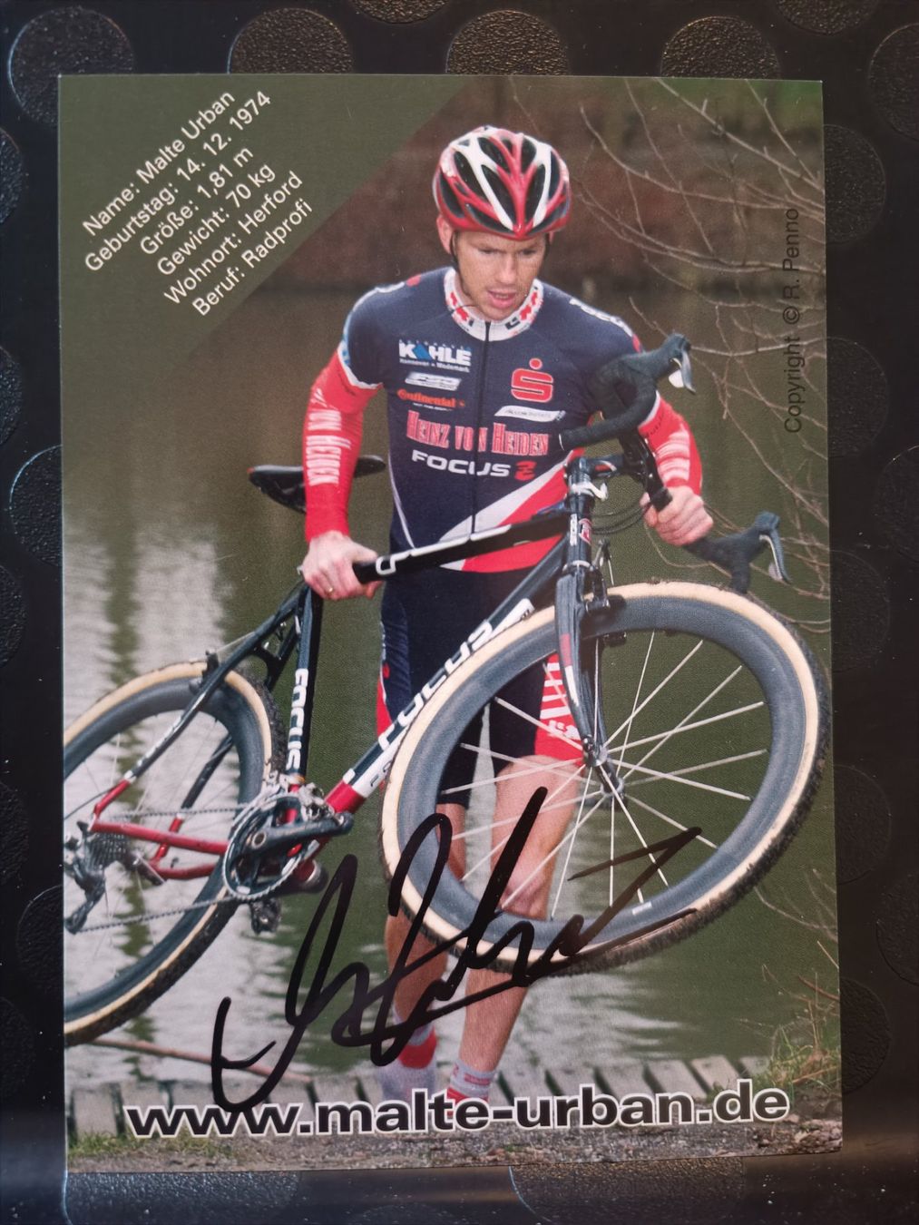 Autografi: Malte Urban - Radsport - Handsigniert – Usato da Menziken venduto da Artographs