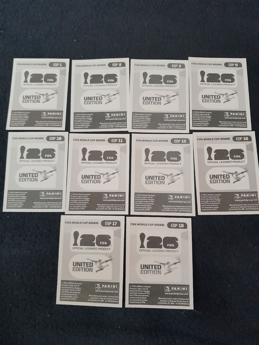Panini Sammelbilder & Trading cards: 10× ESP Panini 2026 – Neu (gemäss Beschreibung) aus oekingen von beauty1964 1