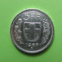 5Fr. Münze 1967 Silber