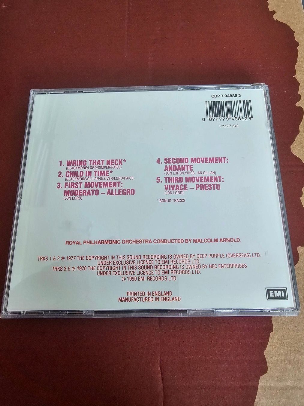CD: CD - Deep Purple, The Royal Philharmonic Orchestra...  – Usato da Biberist venduto da Foolio0 1