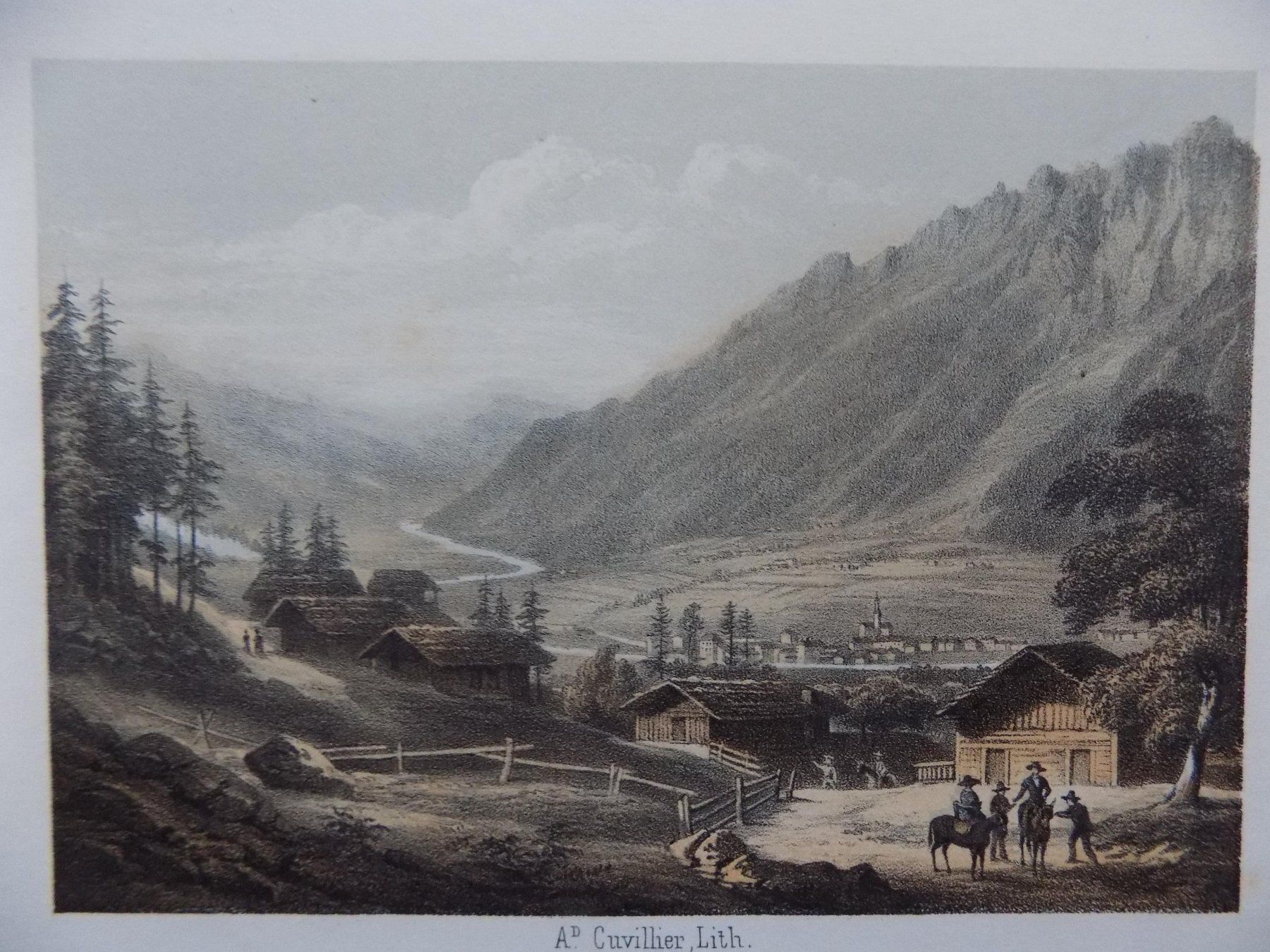 Stiche: Les Planaz Montanvert koloriert – Gebraucht aus Risch von Antikfee 1