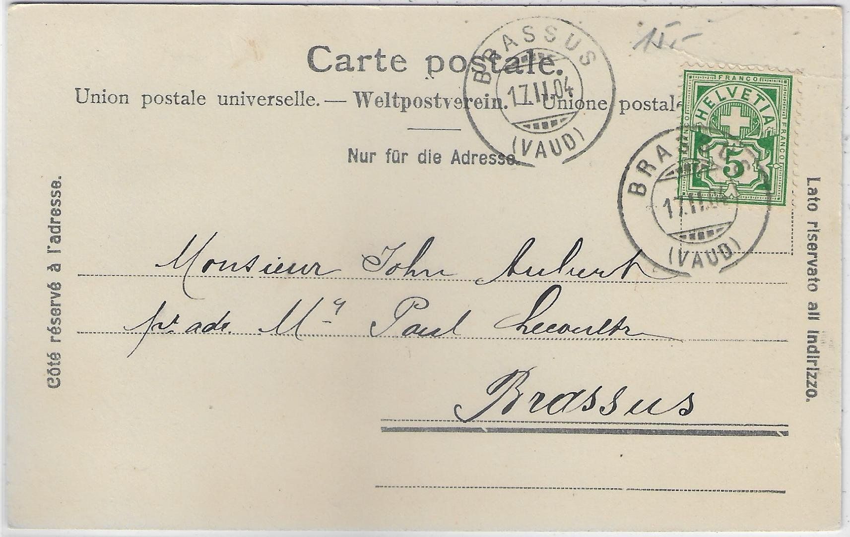 Cartoline postali: Maison des Etats de Vaud a Moudon – Usato da Ettingen venduto da Kartenplanet 1