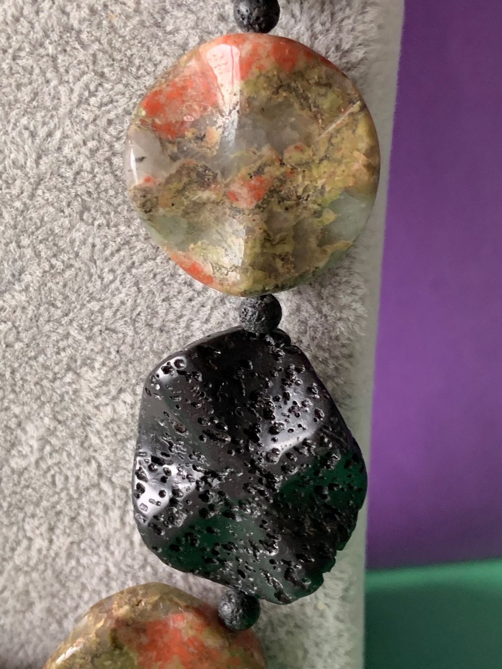 Catenine: Vulkanstein Kette und Jaspis (57cm) – Usato da Dittingen venduto da Bijoubelle 7