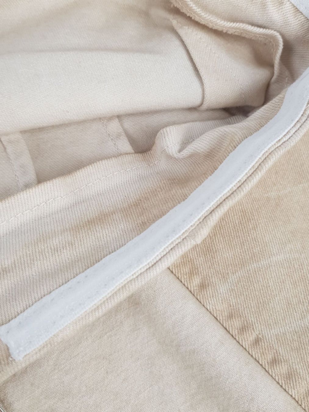 Zara Vestiti: ZARA halterloses Jeans-Kleid beige Gr. M – Usato da Suhr venduto da Restwert_Suhr 3