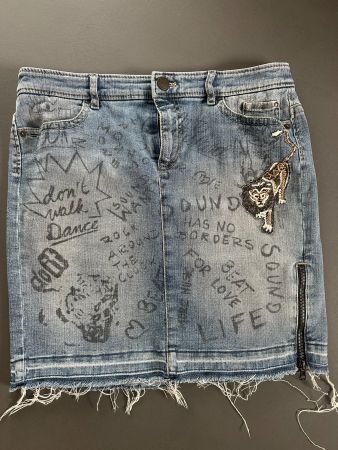 KULT : Marc Cain Jeansrock, Gr. N4 (38/40)