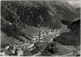 GR 316 Flugaufnahme Swissair PONTRESINA 1958 GF