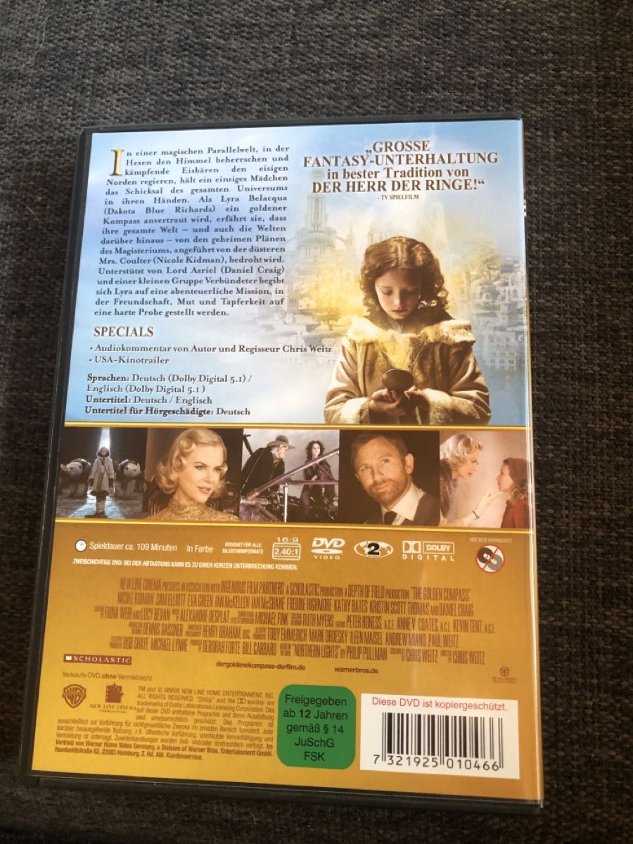 Tutti i DVDs: DVD, DER GOLDENE KOMPASS – Usato da Balsthal venduto da Katzenfan99 1
