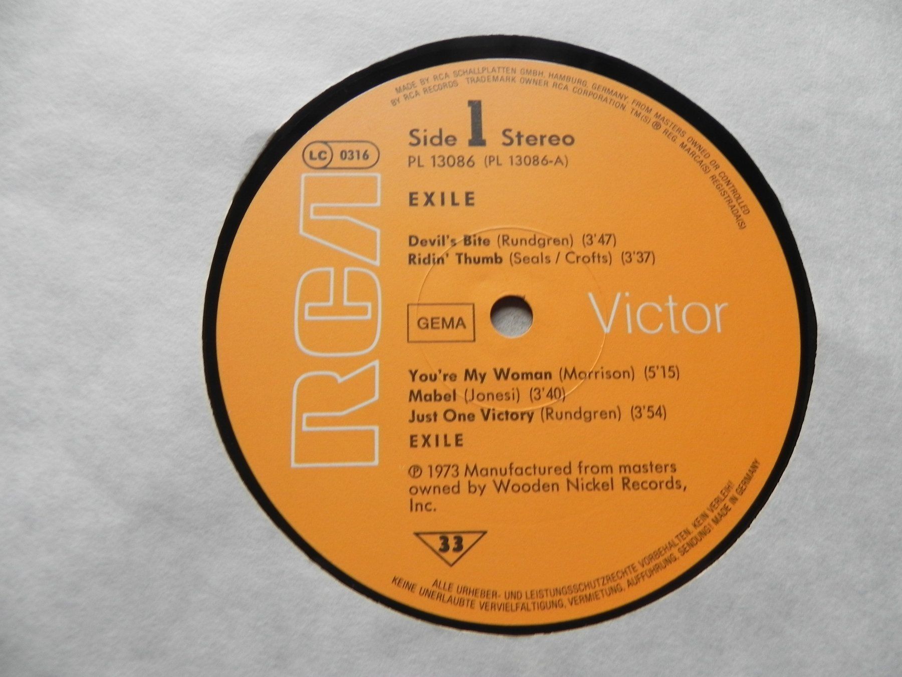 Schallplatten: LP USA Rock Pop Band Exile 1973 – Gebraucht aus Siebnen von krimsie 3
