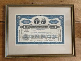 Lehigh Coal Navigation Company Aktie 1950 gerahmt