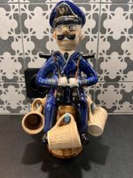 Vintage Rum Decanter, Captain of the Ship w/ 5 Cups, Kitsc